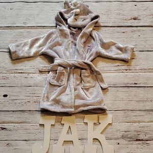 Pottery Barn Kids Purple Animal Hooded Pajama Robe